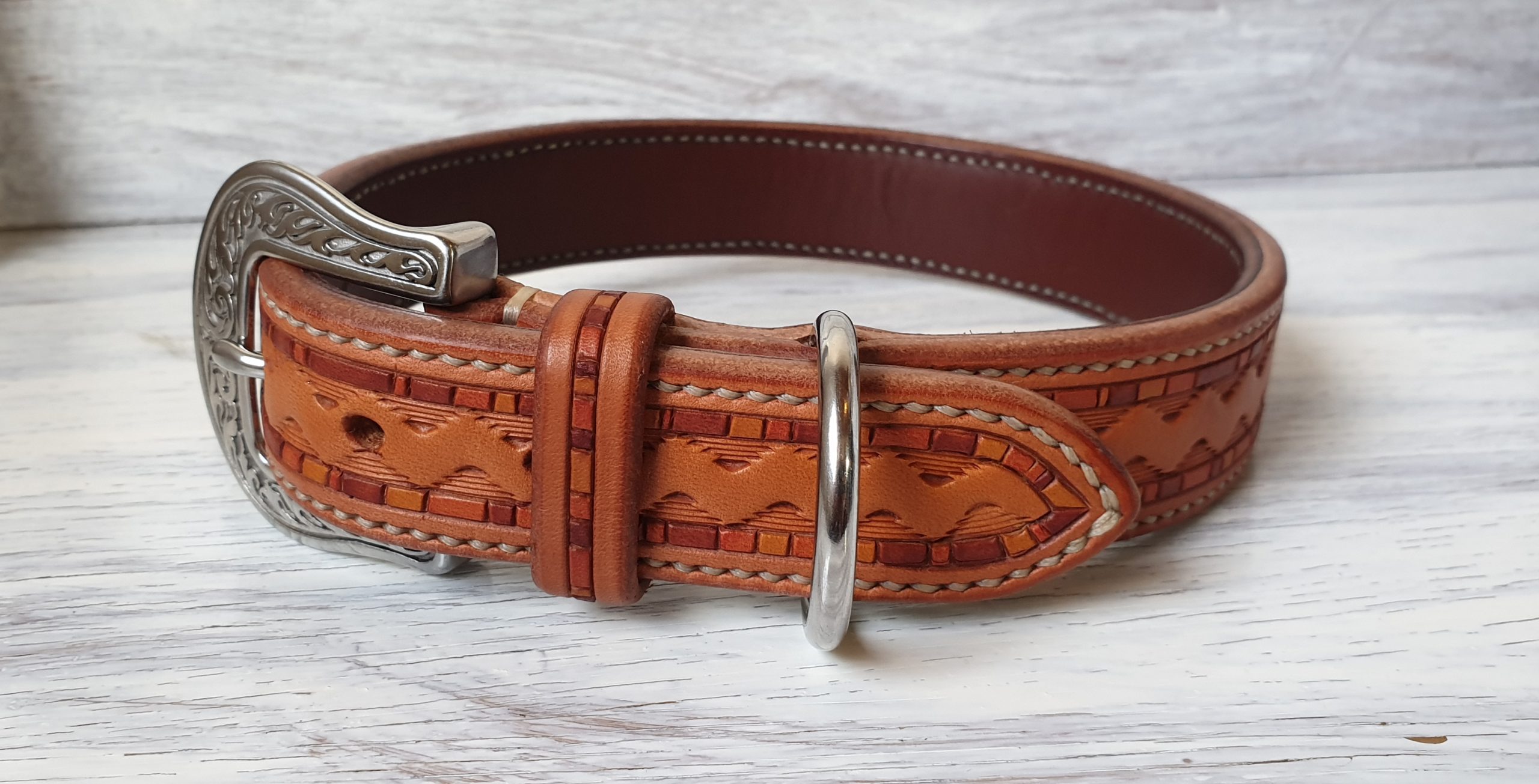 Hundehalsband handgefertigt & dubliert – Bild 2