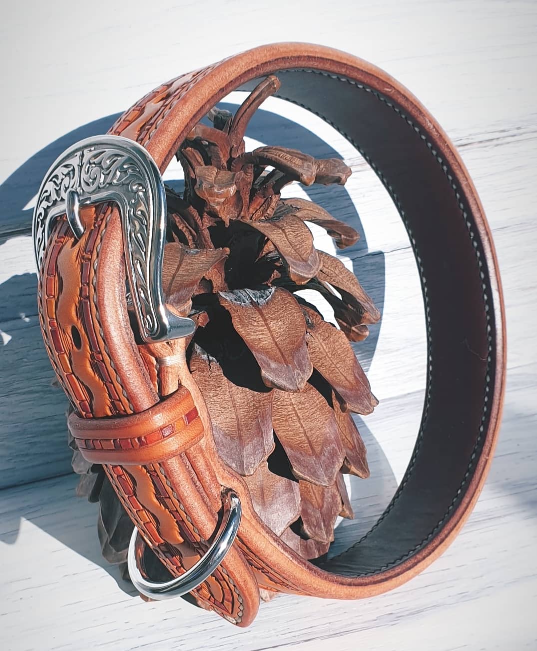 Hundehalsband handgefertigt & dubliert